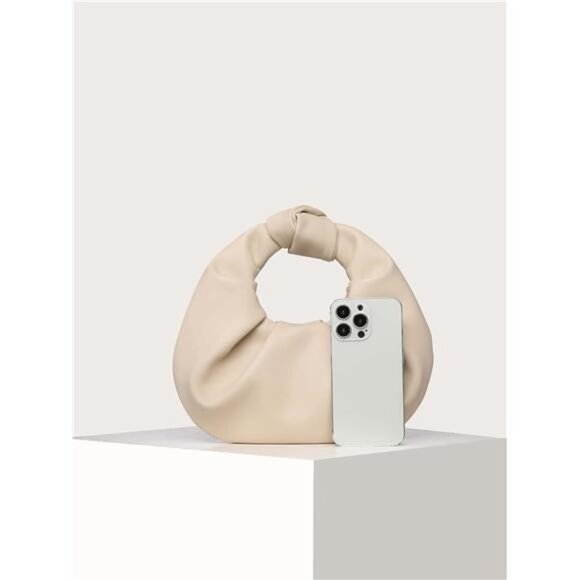 Women Evening Clutch Bag Small Hobo Handbag PU Leather Wedding Party Purse - Picture 2 of 7